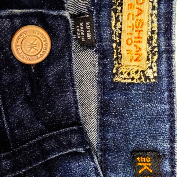 Kardashian Kollection| The Kim Dark Indigo Denim Jean Size 10 - Picture 9 of 17